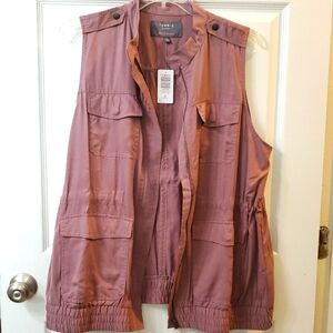 Torrid Women's Mauve Utility Vest 1x NWT